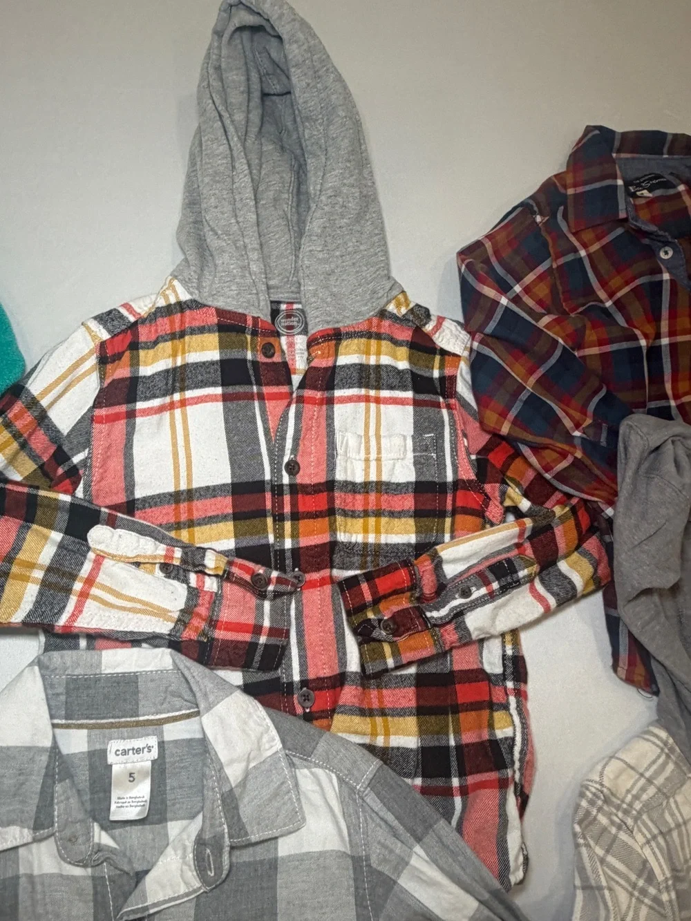 Columbia fleece , Carters , Osh Kosh boys button down top boys size 5